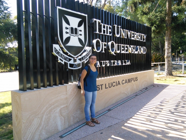 Research Stay - Elena Eijo starts her visit at the Advanced Water Management Centre (AWMC) at the University of Queesland (Australia)